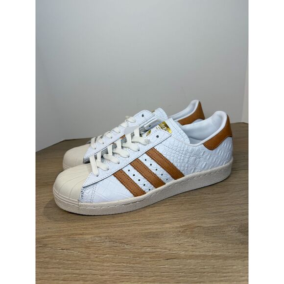 Adidas Men\'s Superstart 80s BB2229 Size 10 White Gold Sneakers Shoes NWOB main image 8